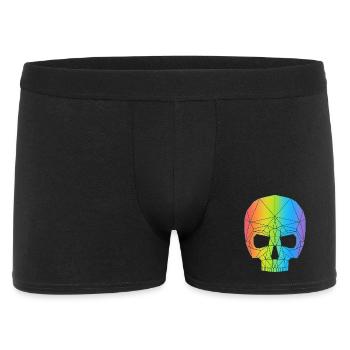 Crâne en couleur - Boxer Homme - noir - Devant