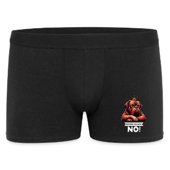 Before You Ask Bordeaux Dogge Bordeauxs Bordeaux - Männer Boxer Shorts - Schwarz - Vorne