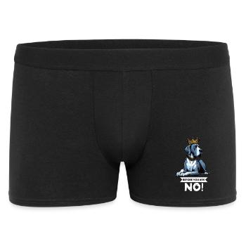 Avant de demander à un grand dogue grand dogue propriétaire de dogue allemand - Boxer Homme - noir - Devant