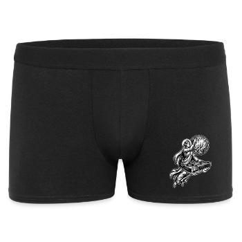 DJ Mary Virgin – Lustiges elektronisches Clubbing-Meme - Männer Boxer Shorts - Schwarz - Vorne