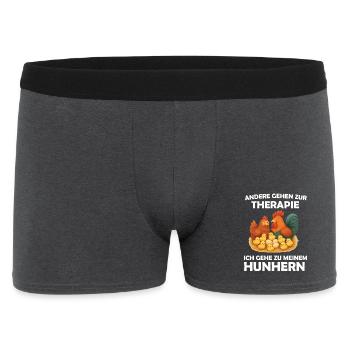 funny poultry farm animal - Men's Boxer Shorts - charcoal grey - Front