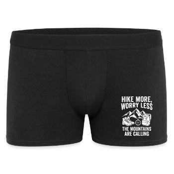 Mountains Calling: More Hiking - Men's Boxer Shorts - black - Front