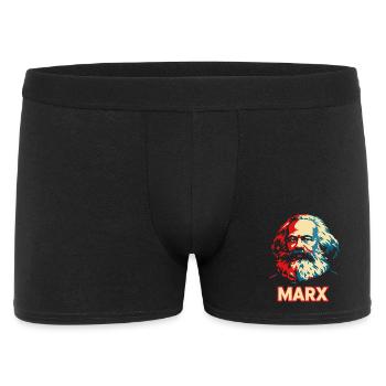 Karl Marx Pop Art Portrait - Men's Boxer Shorts - black - Front
