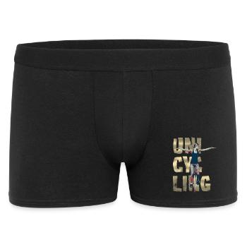 Einrad | Unicycling Freestyle - Männer Boxer Shorts - Schwarz - Vorne