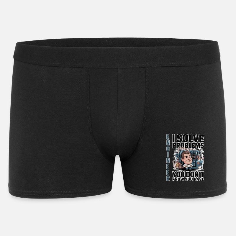 Engineer - For dark background - Men's Boxer Shorts - black
