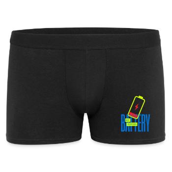 Glowing Social Battery - Men's Boxer Shorts - black - Front