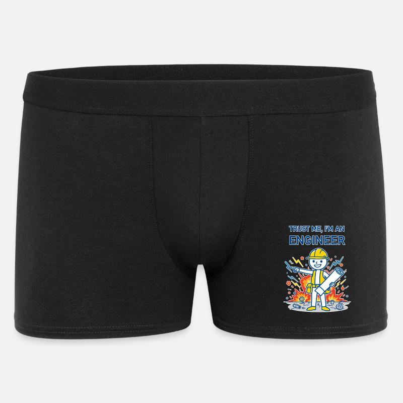 Trust Me, I'm an Engineer - for dark background - Men's Boxer Shorts - black