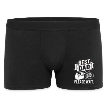Meilleur Papa : Chargement de blagues de papa - Boxer Homme - noir - Devant
