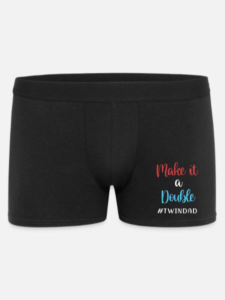 Tvillingefar tvillinger far - Boxer Shorts til mænd - sort