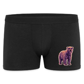 Summer Polar Bear Sunglasses - Men's Boxer Shorts - black - Front