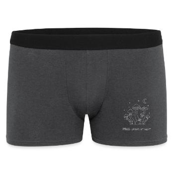 Magie wächst nachts Pilzdesign - Männer Boxer Shorts - Anthrazit - Vorne