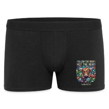 Follow The Word Not The Herd Christian - Men's Boxer Shorts - black - Front