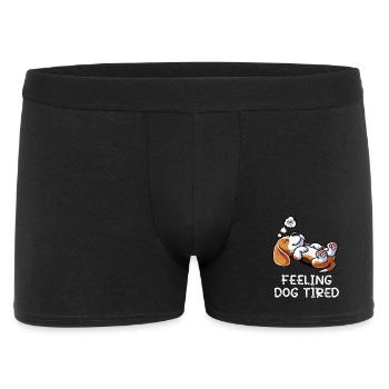 Se sentir fatigué de chien Rapetou Propriétaire de beagle Dog de beagle - Boxer Homme - noir - Devant