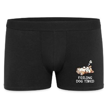Feeling Dog Tired Corgi Corgis Welsh Corgi - Men's Boxer Shorts - black - Front
