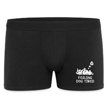 Chien blanc épuisé - Boxer Homme - noir - Devant