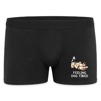 Golden Retriever Goldie Goldies fatigué - Boxer Homme - noir - Devant