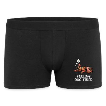 Feeling Dog Tired Miniature Pinscher Pinscher Minpin - Men's Boxer Shorts - black - Front