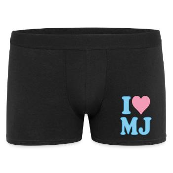 Ich liebe niedliches Pastellherz-Design - Männer Boxer Shorts - Schwarz - Vorne
