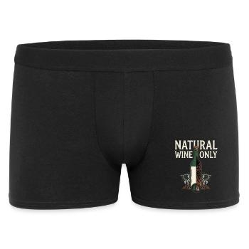 Natural Wine Only - Männer Boxer Shorts - Schwarz - Vorne