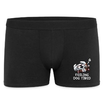 Tenant de bully Bulldog anglais fatigué - Boxer Homme - noir - Devant