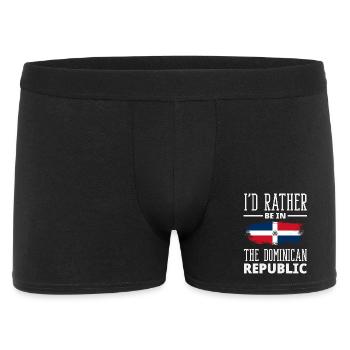 Drapeau de la République dominicaine Dom Rep Pride - Boxer Homme - noir - Devant