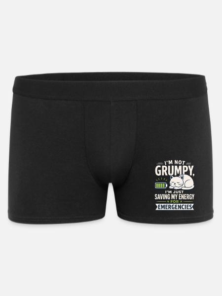 Cat energy for emergencies - Men's Boxer Shorts - black