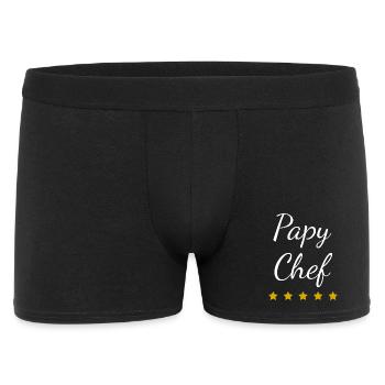 Papy Chef Étoiles - Boxer Homme - noir - Devant