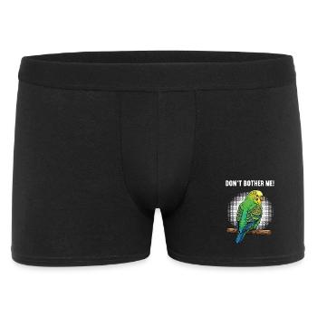 Don't Bother Me Budgie Holder - Men's Boxer Shorts - black - Front
