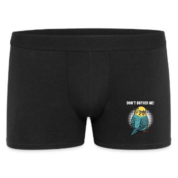Don't Bother Me Budgie Holder - Men's Boxer Shorts - black - Front