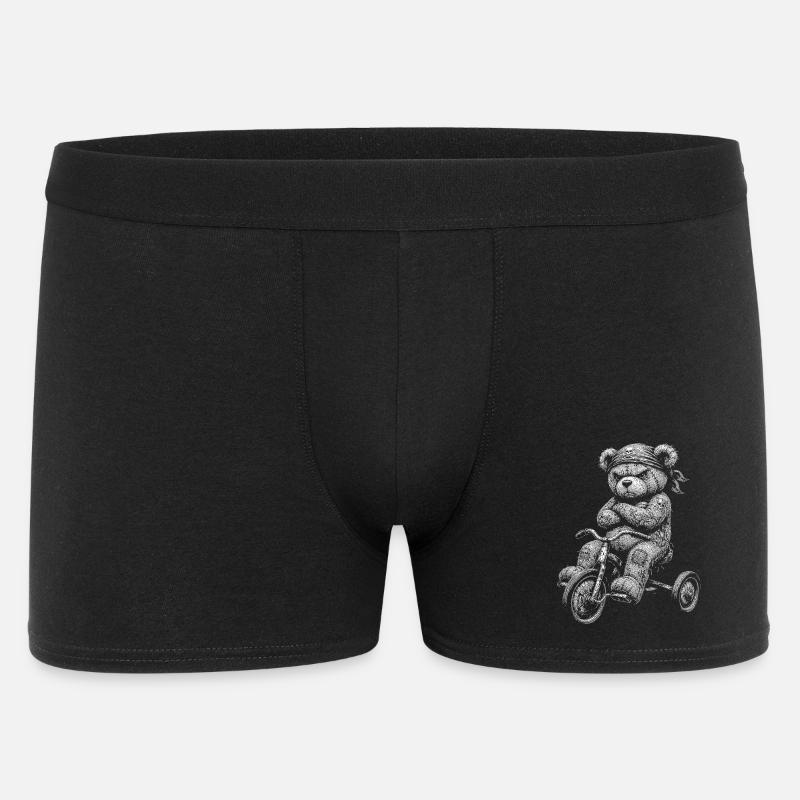 Teddybär - Männer Boxer Shorts - Schwarz