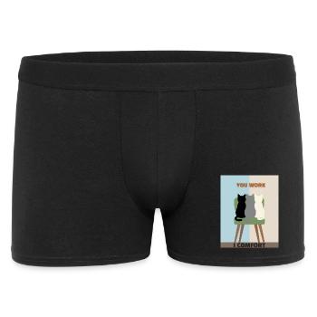 Cats in Chairs: Comfort over Work - Men's Boxer Shorts - black - Front