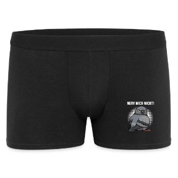 Nerv Mich Nicht Taube Tauben Taubenliebhaber  - Männer Boxer Shorts - Schwarz - Vorne