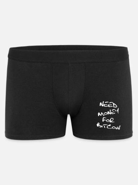 Need Money for Bitcoin - Männer Boxer Shorts - Schwarz