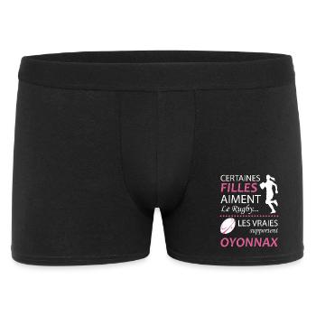 Certaines Filles Aiment Le Rugby Les Vraies Sup... - Boxer Homme - noir - Devant