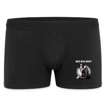 Nerv Mich Nicht Border Collie Colliebesitzer  - Männer Boxer Shorts - Schwarz - Vorne