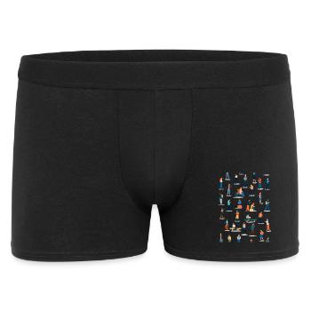 People in Digital Everyday Life - Men's Boxer Shorts - black - Front