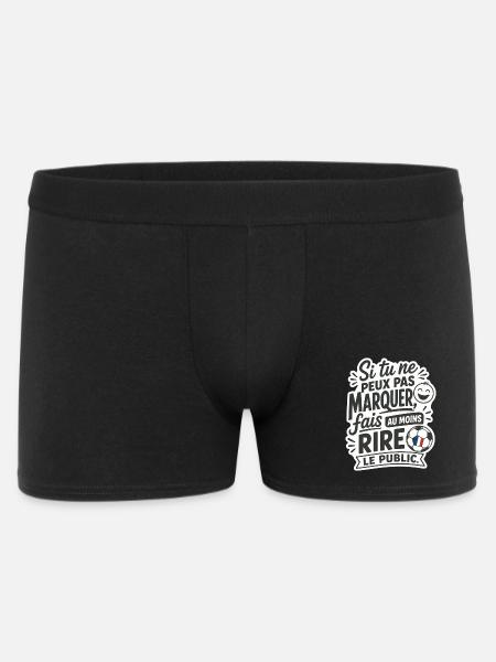 Humour du Foot - Männer Boxer Shorts - Schwarz