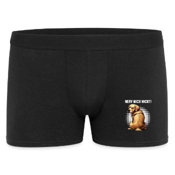 Nerv Mich Nicht Golden Retriever Goldie Goldies - Männer Boxer Shorts - Schwarz - Vorne