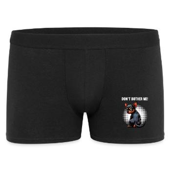 Don't Bother Me Zwergpinscher Pinscher Minpin - Männer Boxer Shorts - Schwarz - Vorne