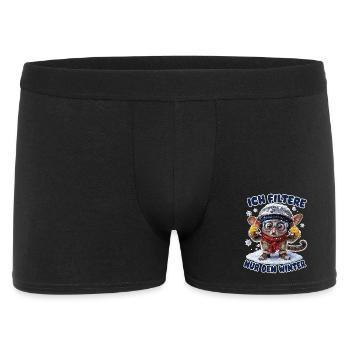 Ich filtere nur den Winter - Männer Boxer Shorts - Schwarz - Vorne