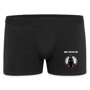 Don't Bother Me Dobermann Dobermannbesitzer  - Männer Boxer Shorts - Schwarz - Vorne