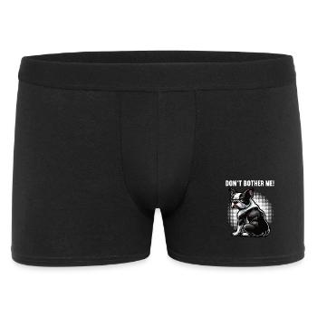 Don't Bother Me Boston Terrier Boston terrier dog - Men's Boxer Shorts - black - Front