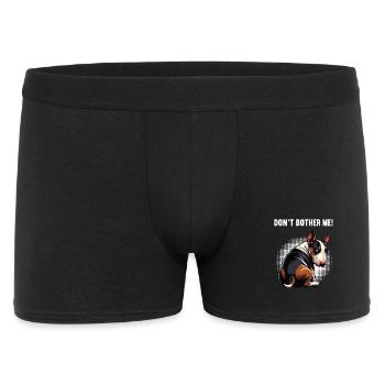 Don't Bother Me Miniature Bull Terrier Bully Bullys - Men's Boxer Shorts - black - Front