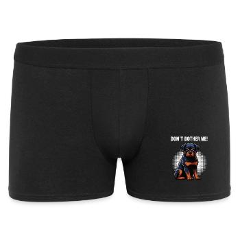 Ne me dérange pas, propriétaire de rottweiler - Boxer Homme - noir - Devant