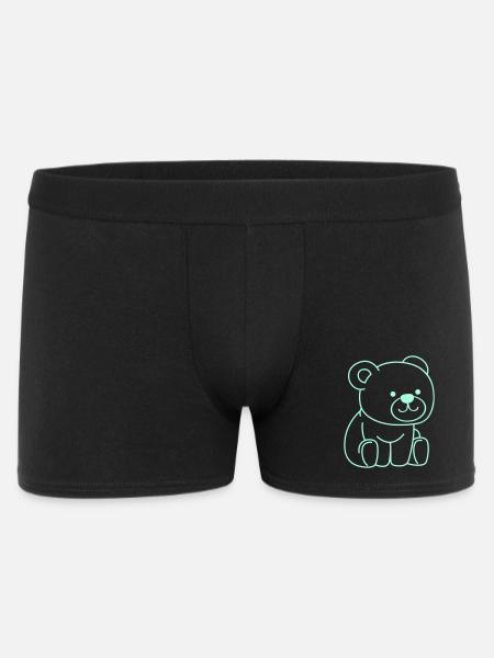 Bande dessinée ours - Boxer Homme - noir