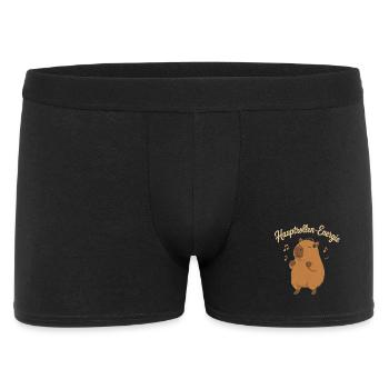 Hauptrollen-Energie Capybara - Männer Boxer Shorts - Schwarz - Vorne