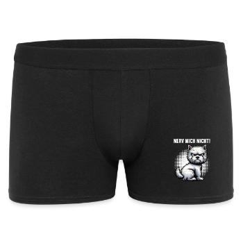 Nerv Mich Nicht West highland terrier Westie  - Männer Boxer Shorts - Schwarz - Vorne