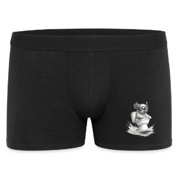 Funny Snorkeling Dog - Men's Boxer Shorts - black - Front