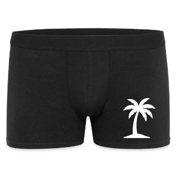 Palm Tree Summer Beach Vacation Sea Travel Gift - Men's Boxer Shorts - black - Front