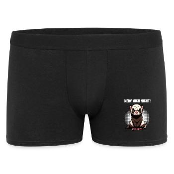 Nerv Mich Nicht Frettchen Frettchenbesitzer - Männer Boxer Shorts - Schwarz - Vorne